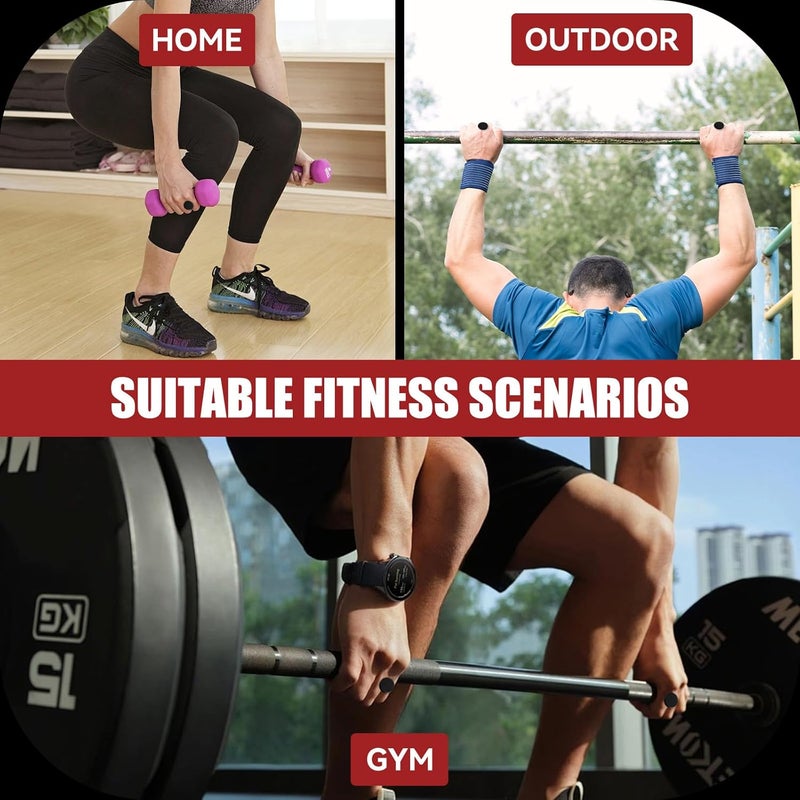 HUAFA Anti-Slip Workout Grips, Gym Grips Weight Lifting Grips Pads, Ergonomics Weight Lifting Gloves for Men Women Deadlift, Fitness Training and Exercise, Gym Grips Pads for Palm Protection - Image 5